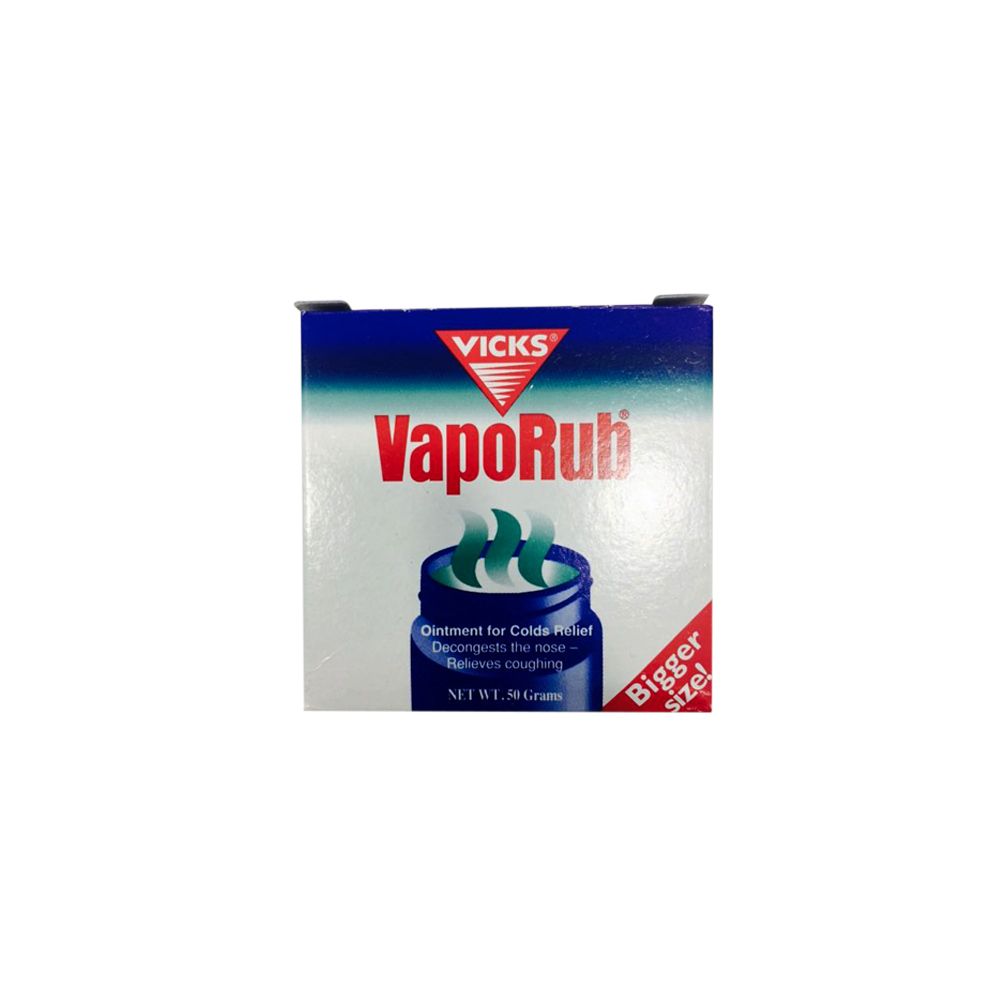 Vicks, VapoRub, Chest rub for cold and congestion relief, 50 g