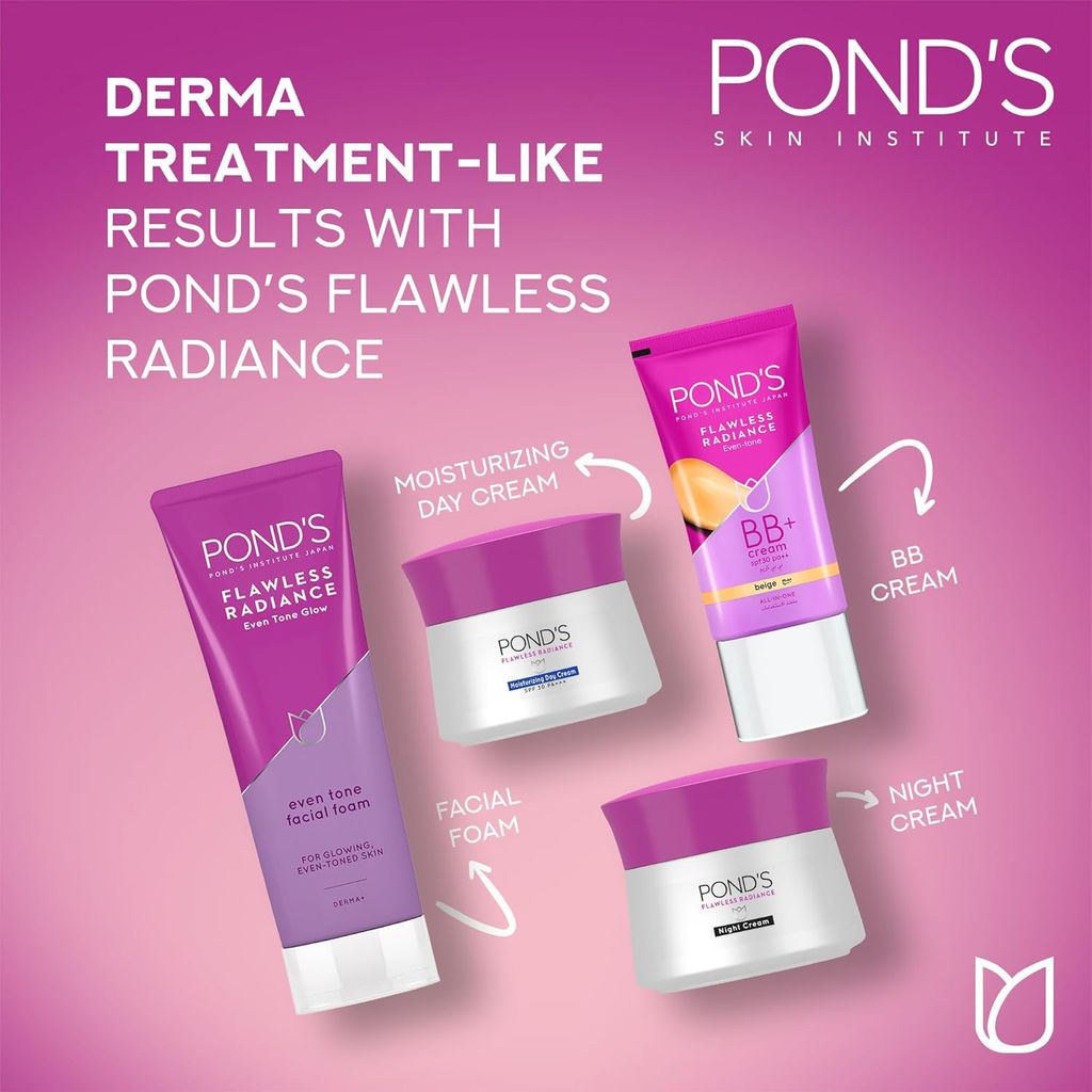 Pond's, Flawless radiance SPF 30 moisturizing day cream, Brightening cream with sun protection and hydration, 50 g