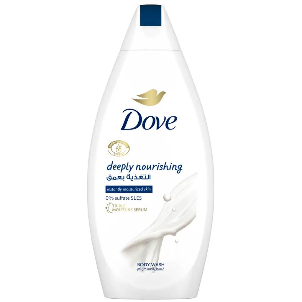 Dove, Deeply Nourishing Body Wash, Hydrating and gentle skin cleanser, 750ml