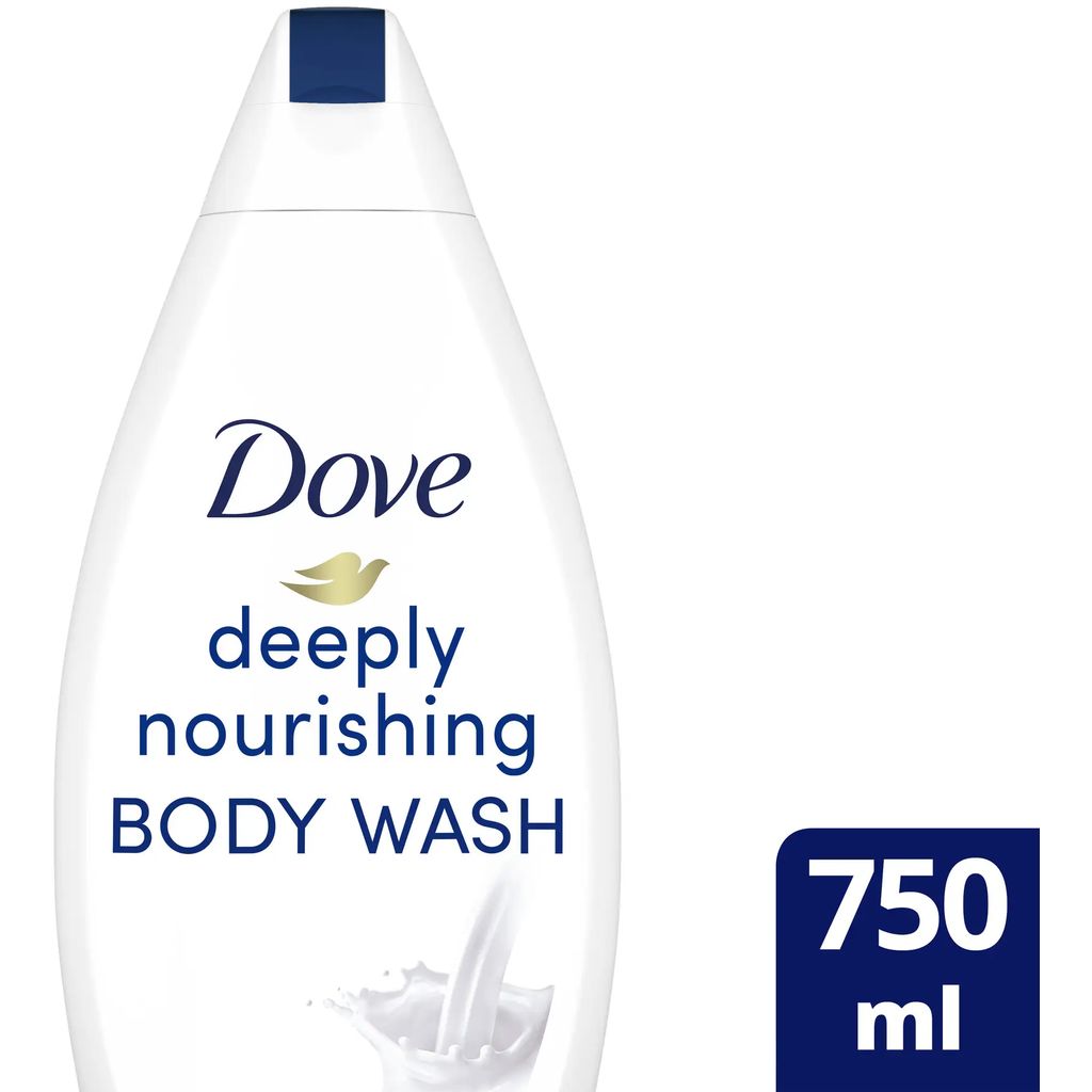 Dove, Deeply Nourishing Body Wash, Hydrating and gentle skin cleanser, 750ml