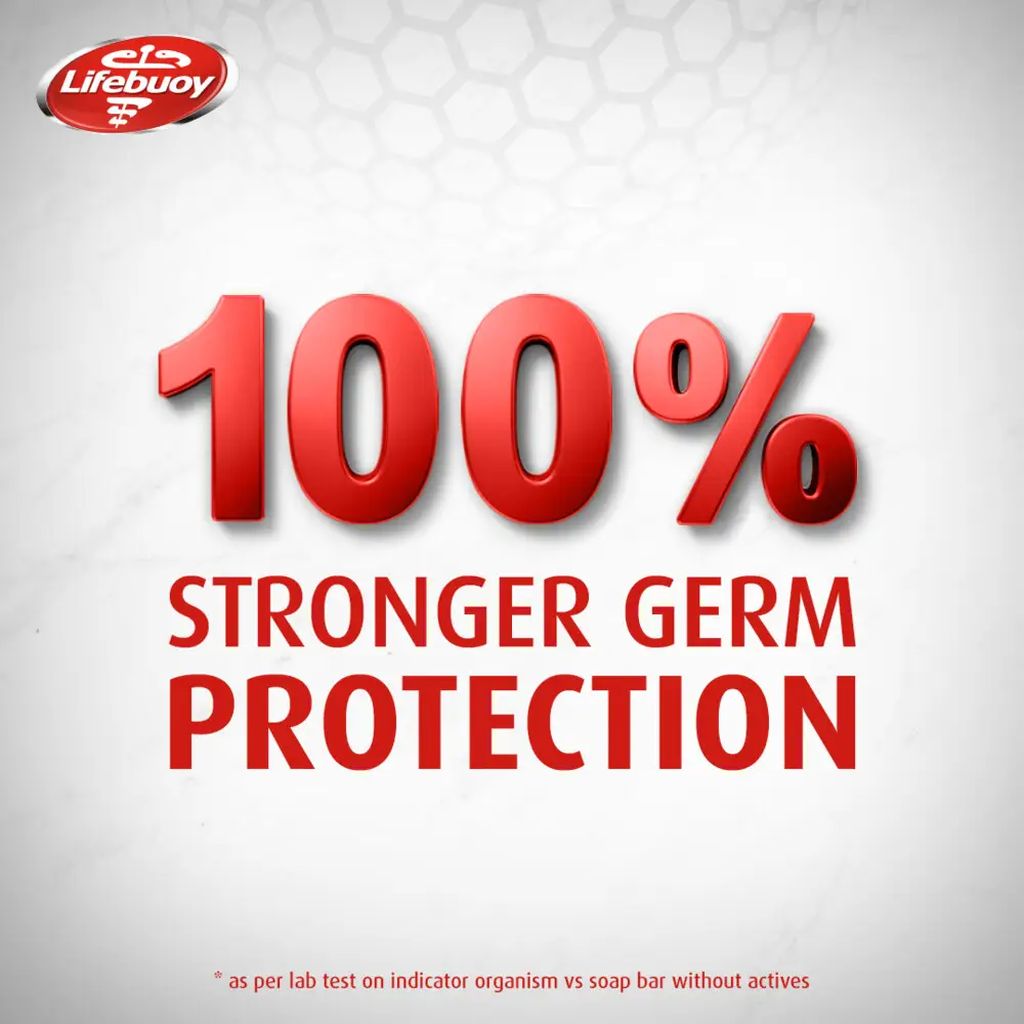 Lifebuoy, Total 10 Antibacterial Body Wash with Loofah, Deep cleansing antibacterial body wash, 300ml