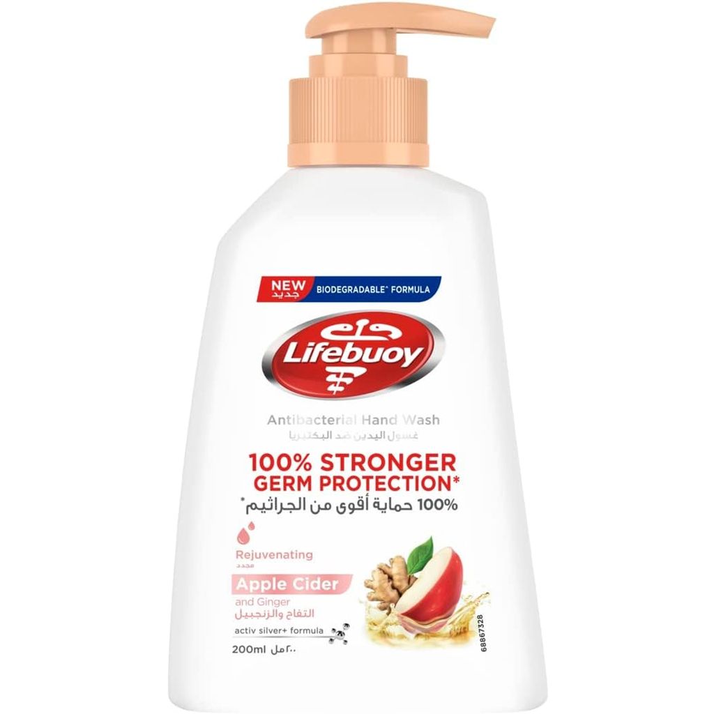 Lifebuoy, Antibacterial Hand Wash, Germ protection hand wash for clean hands