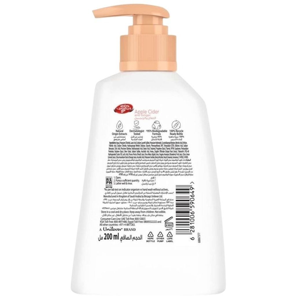 Lifebuoy, Antibacterial Hand Wash, Germ protection hand wash for clean hands