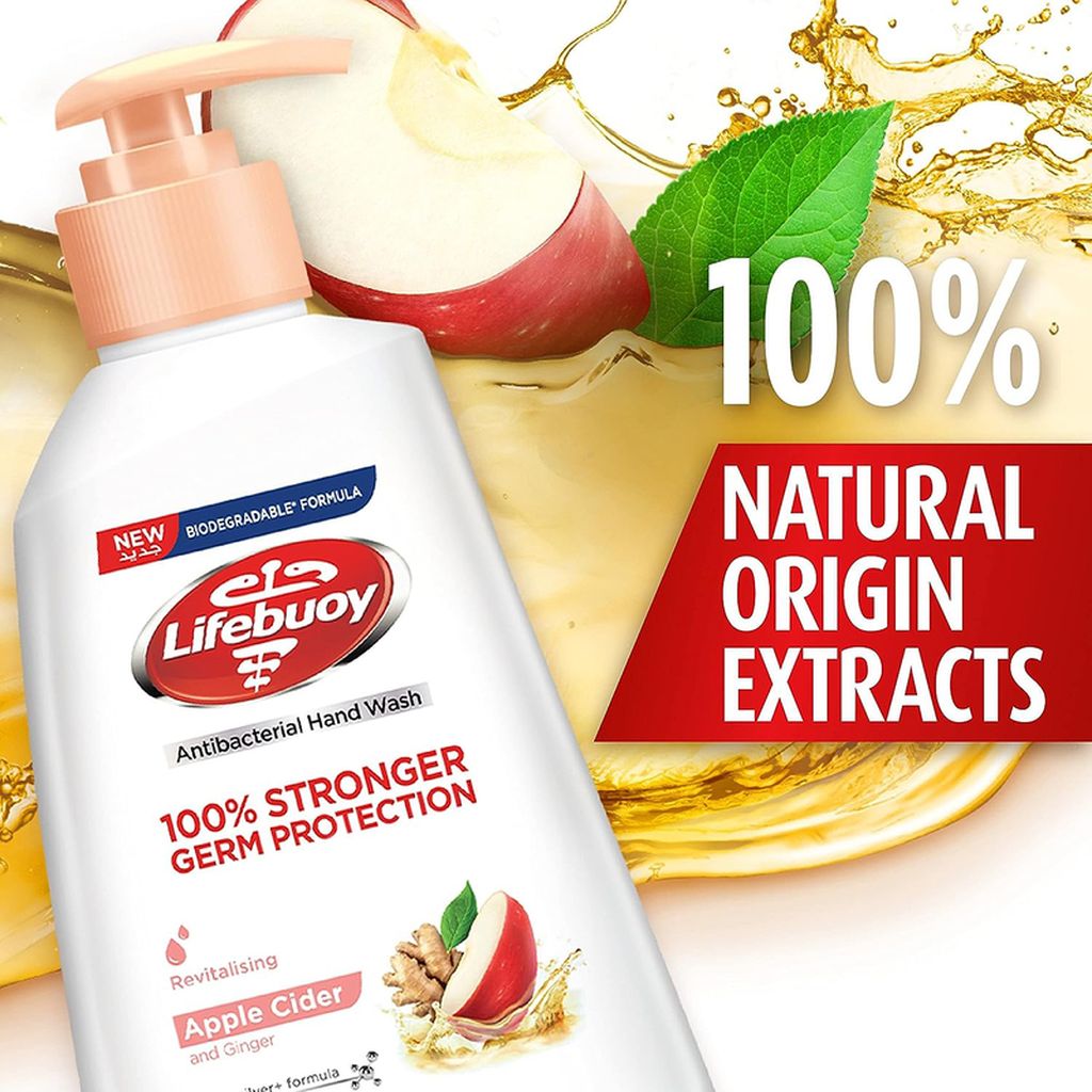 Lifebuoy, Antibacterial Hand Wash, Germ protection hand wash for clean hands