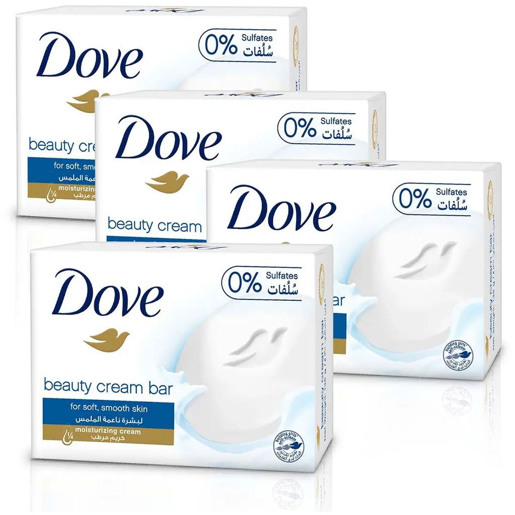 Dove, Beauty Cream Bar, Moisturizing cream soap for soft skin, 125 g
