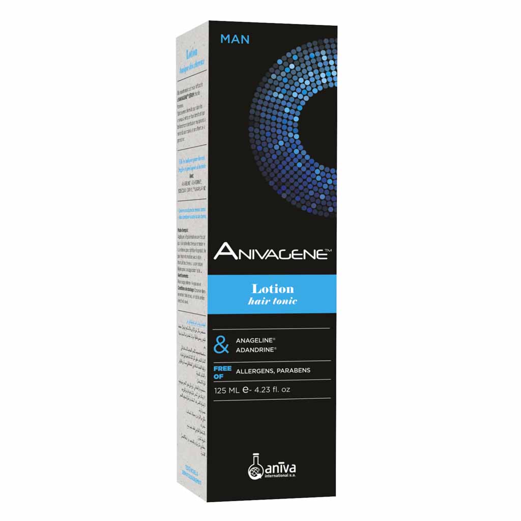 Anivagene, Hair Tonic Lotion for Men with Anageline & Adandrine, Strengthening tonic for healthy scalp and hair growth, 125 ml