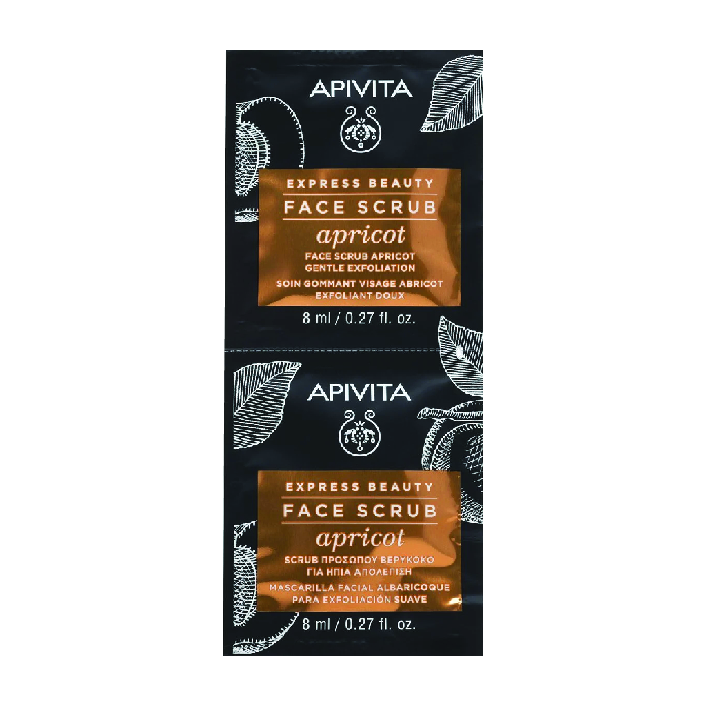 Apivita Express Beauty Face Scrub Apricot 2X8Ml