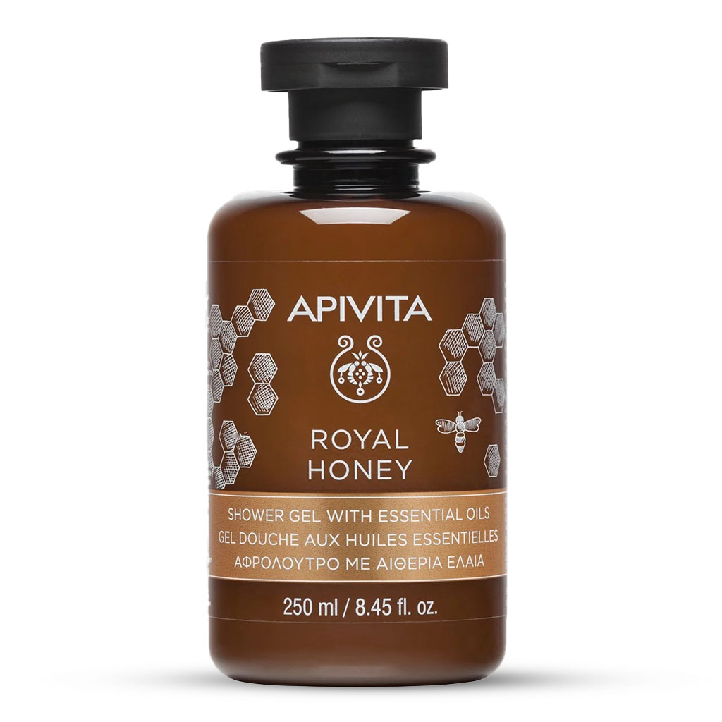 Apivita, Shower Gel Royal Honey, Hydrating shower gel with royal honey extract, 250 ml