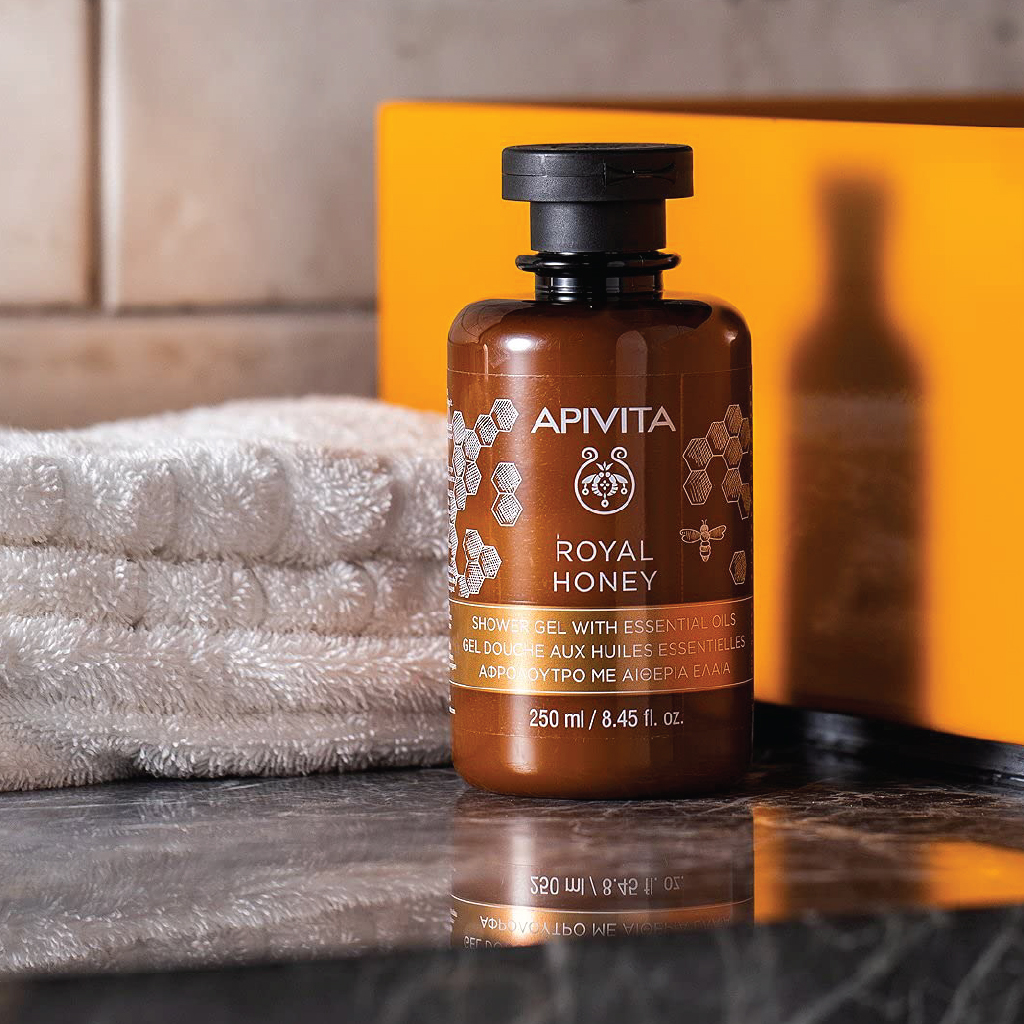 Apivita, Shower Gel Royal Honey, Hydrating shower gel with royal honey extract, 250 ml