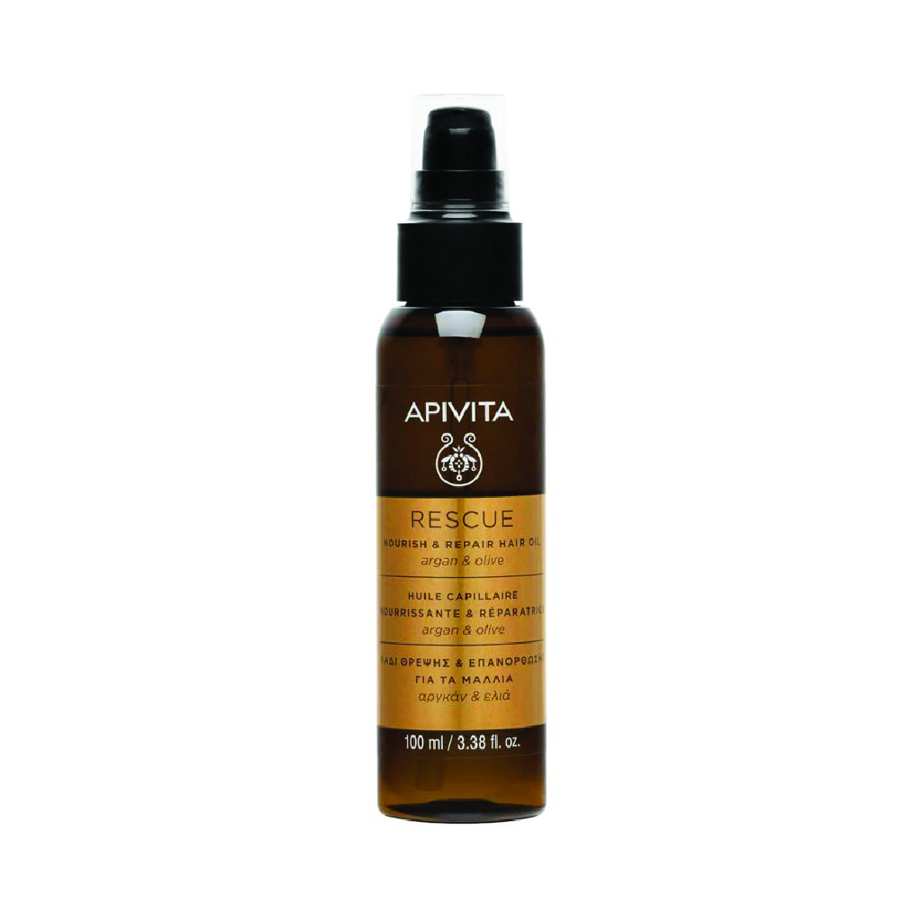 Apivita Rescue Hair Oil Argan and Olive 100 ml
