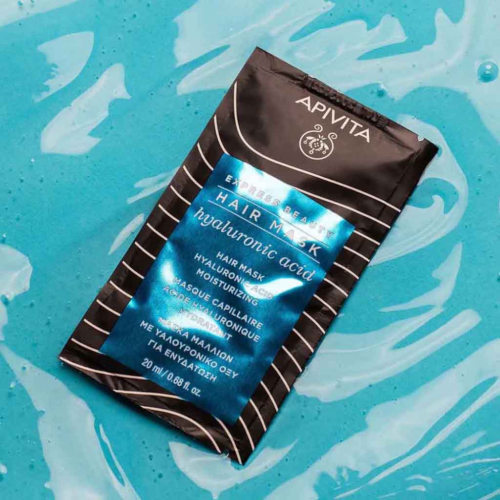 Apivita, Express Beauty Hair Mask, Hydrating treatment with hyaluronic acid, 20 milliliters