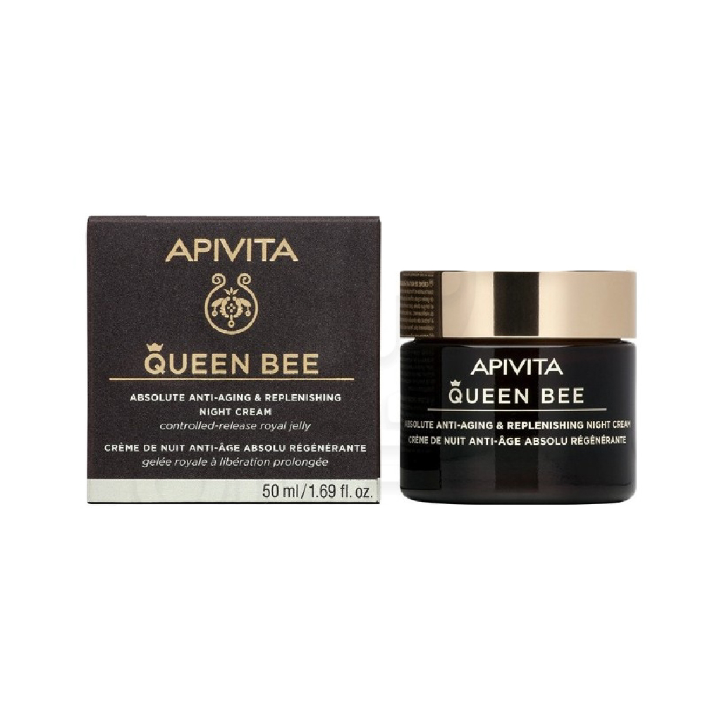 Apivita Queen Bee Night Cream, Rejuvenates and softens skin, 50 ml