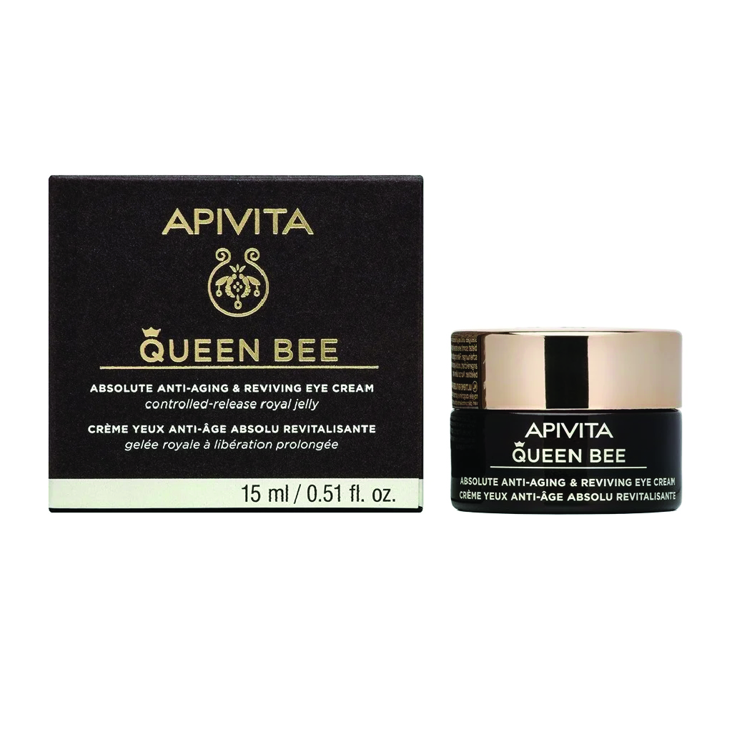 Apivita Queen Bee Eye Cream, Firms and reduces puffiness, 15 ml