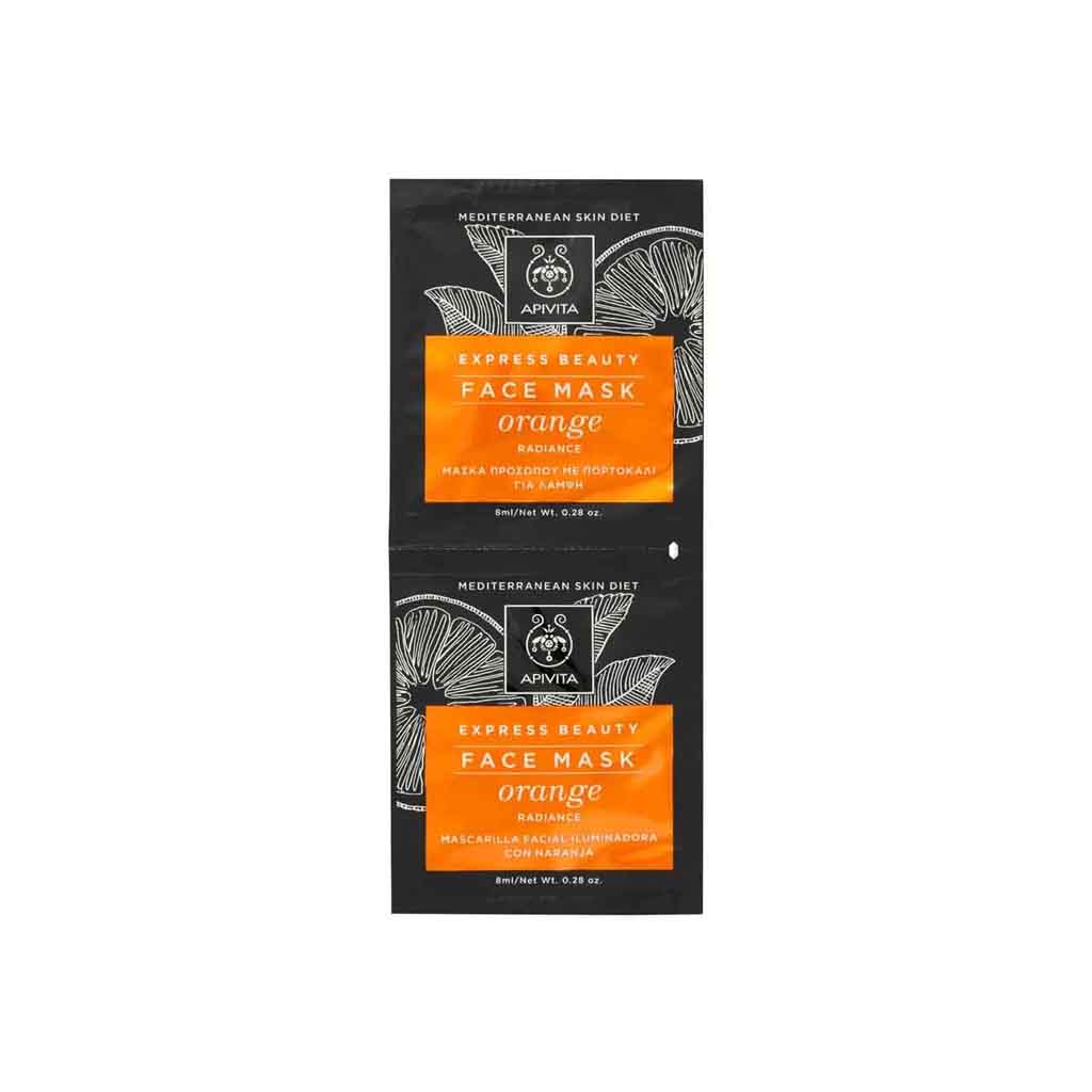 Apivita, Express Beauty Face Mask, Orange 2×8ml