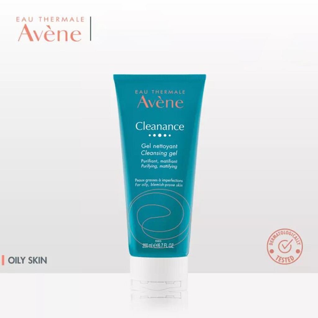 Avene, Cleanance Soapless Cleanser Gel, Gentle gel cleanser for oily and acne-prone skin, 200 ml