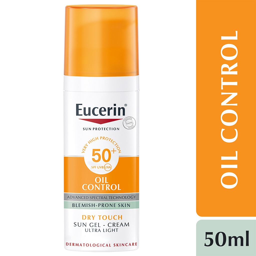 Eucerin, Sun Oil Control Gel-Cream SPF 50+, Oil control sun protection gel-cream, 50ml