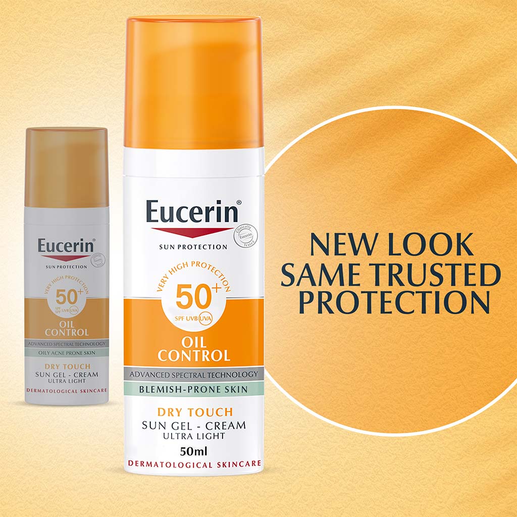 Eucerin, Sun Oil Control Gel-Cream SPF 50+, Oil control sun protection gel-cream, 50ml