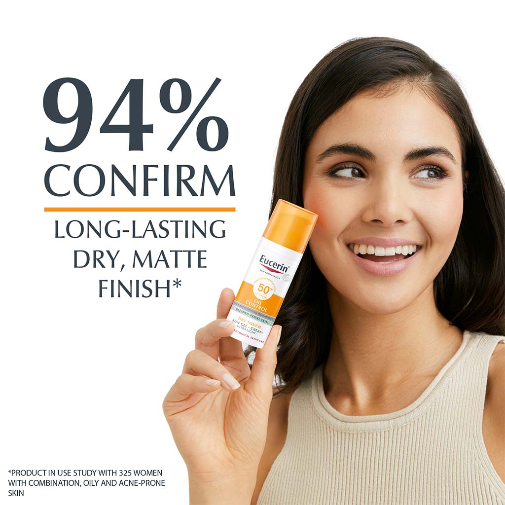 Eucerin, Sun Oil Control Gel-Cream SPF 50+, Oil control sun protection gel-cream, 50ml