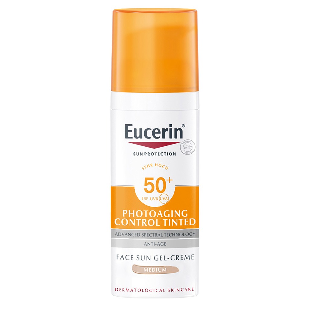 Eucerin Oil Control Tinted Sun Protection Cream Medium SPF50 50ml