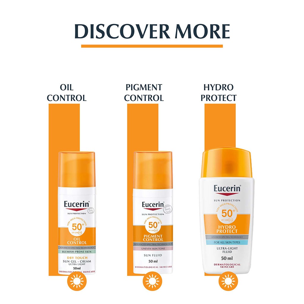 Eucerin Oil Control Tinted Sun Protection Cream Medium SPF50 50ml