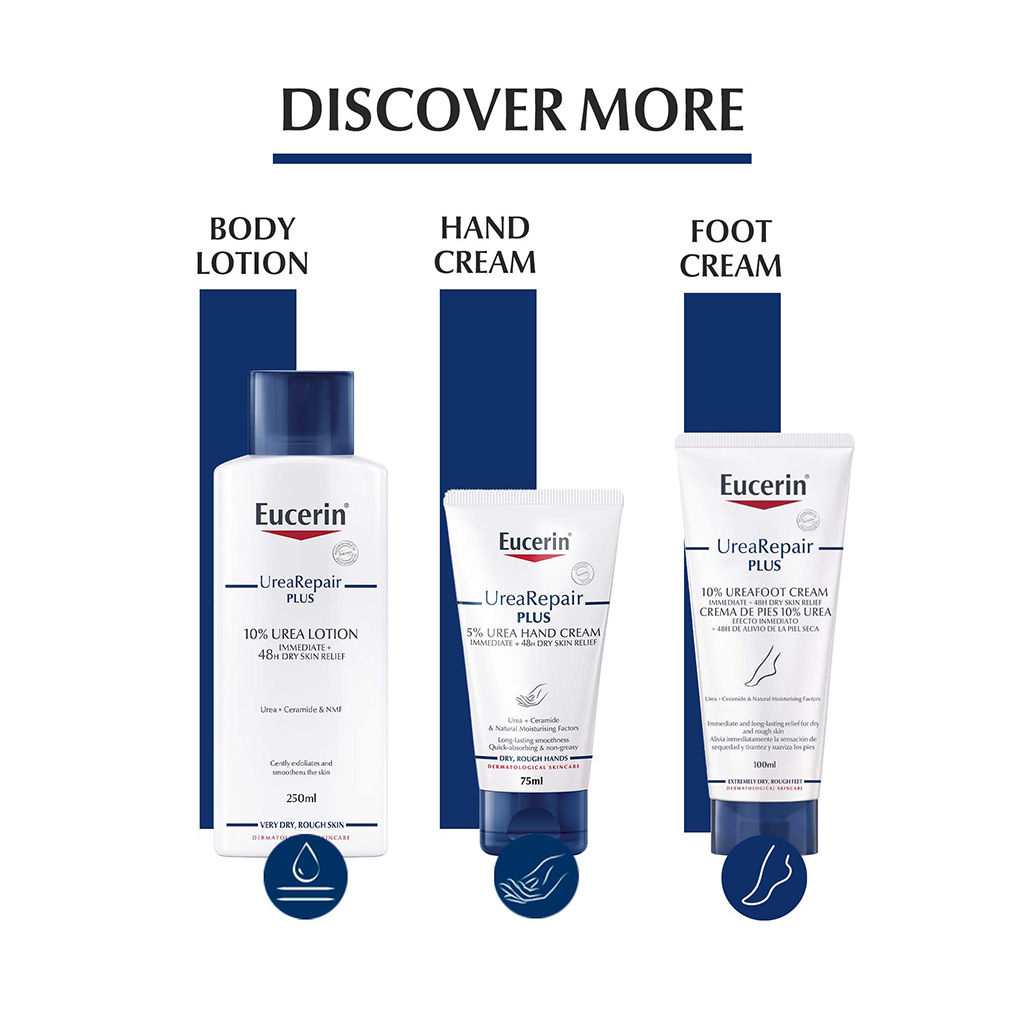 Eucerin, UreaRepair Plus 5% Urea Body Wash, Moisturizing body wash for dry and rough skin, 400ml