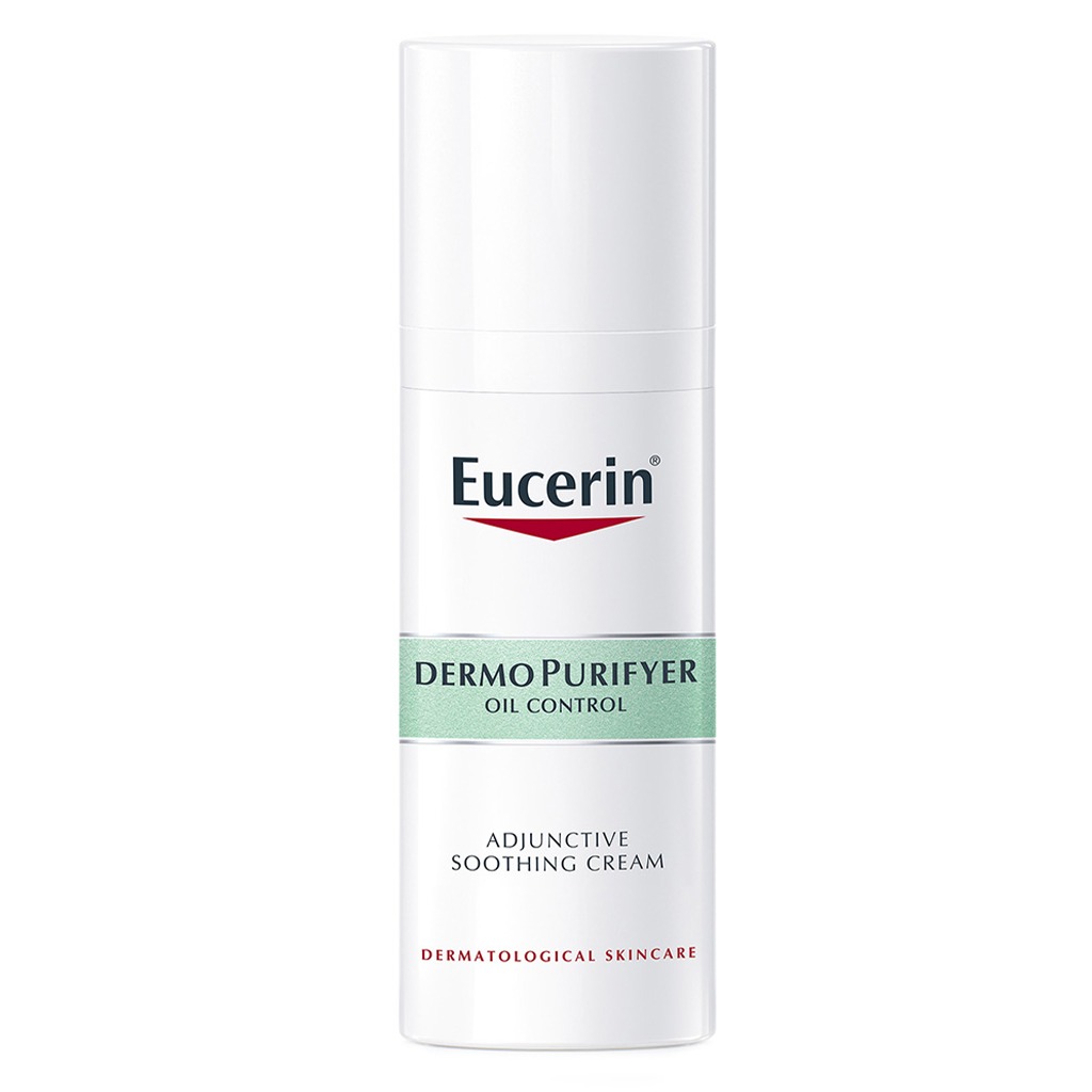 Eucerin, Dermopurifyer Adjunctive Soothing Cream, Soothing cream for acne-prone skin, 50ml