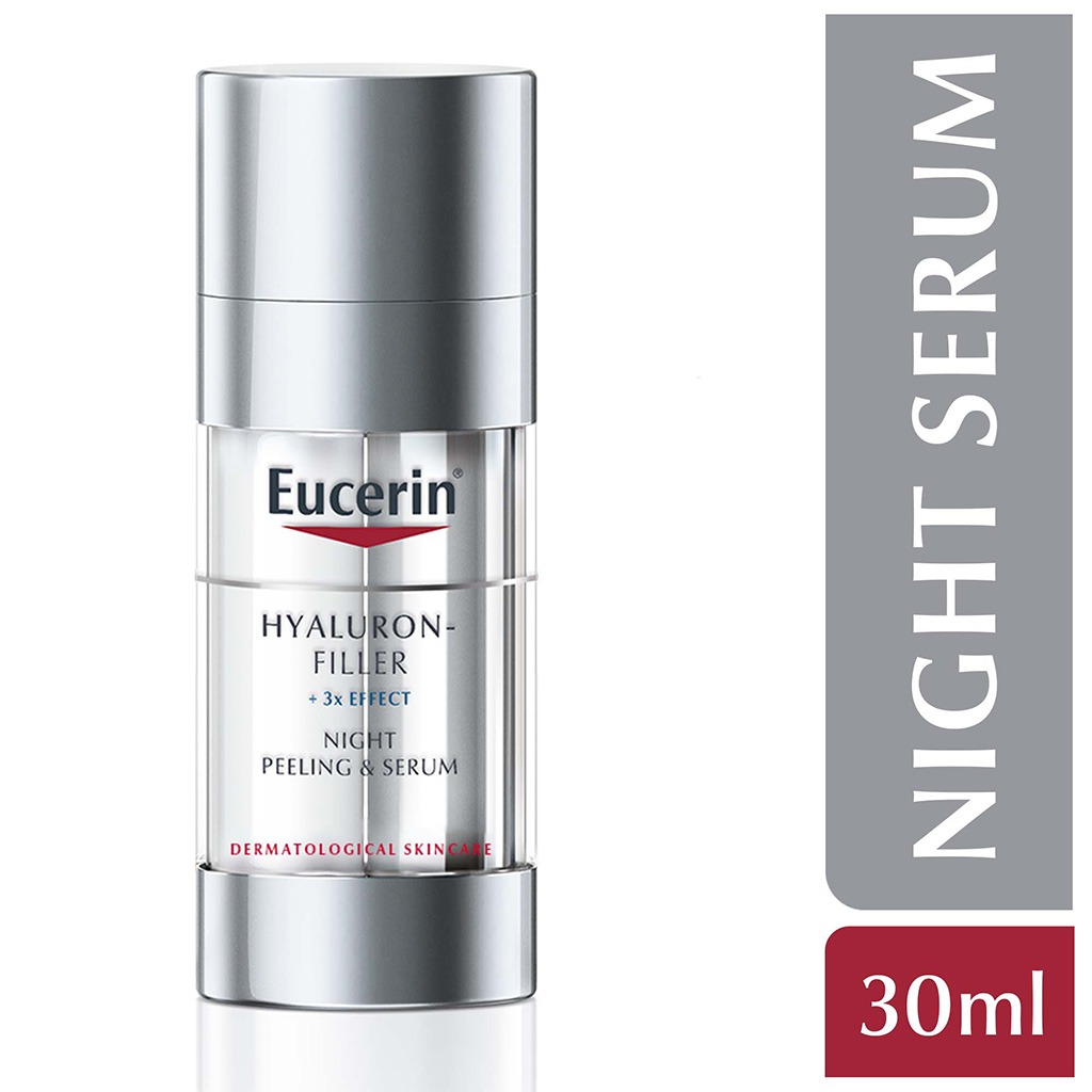 Eucerin, Hyaluron-Filler Peeling Anti-Wrinkle Night Serum, Night serum with peeling effect for wrinkle reduction, 30ml