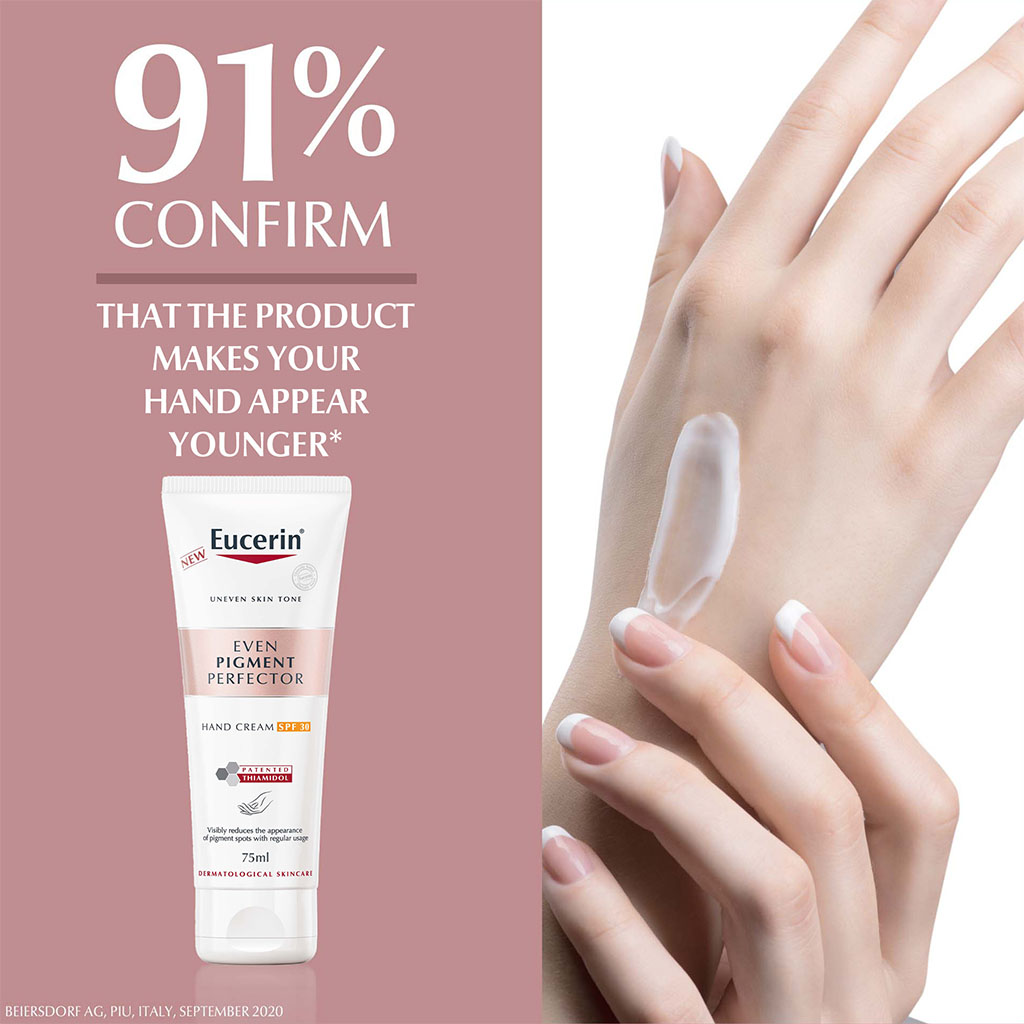 Eucerin, Even Pigment Perfector Hand Cream, Brightening hand cream, 75 ml