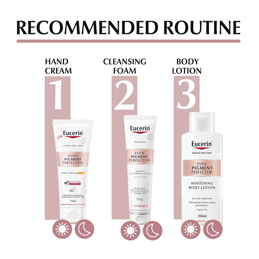 Eucerin, Even Pigment Perfector Hand Cream, Brightening hand cream, 75 ml