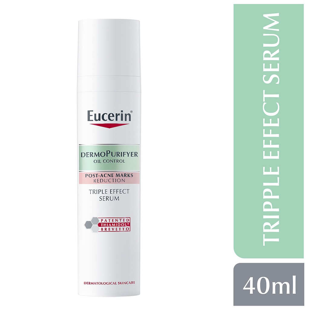 Eucerin, Dermopurifyer Triple Effect Serum with Thiamidol, Serum for acne-prone and pigmented skin, 40ml