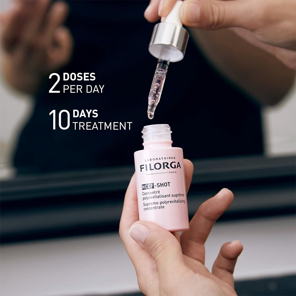 Filorga, NCEF Shot Supreme Polyrevitalising Concentrate, Intensive anti-aging skin concentrate, 15ml