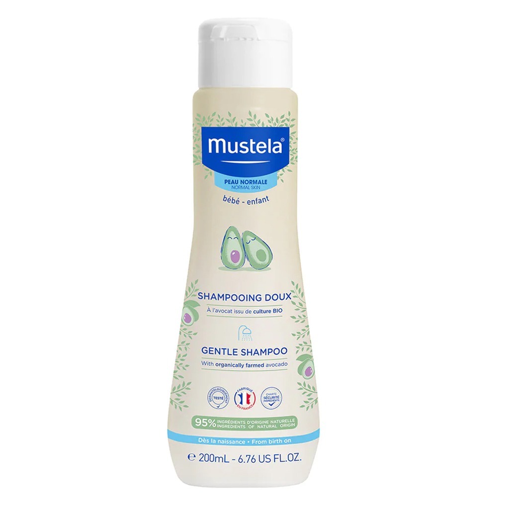 Mustela, Baby Shampoo, Gentle cleansing shampoo for baby’s delicate hair, 200ml
