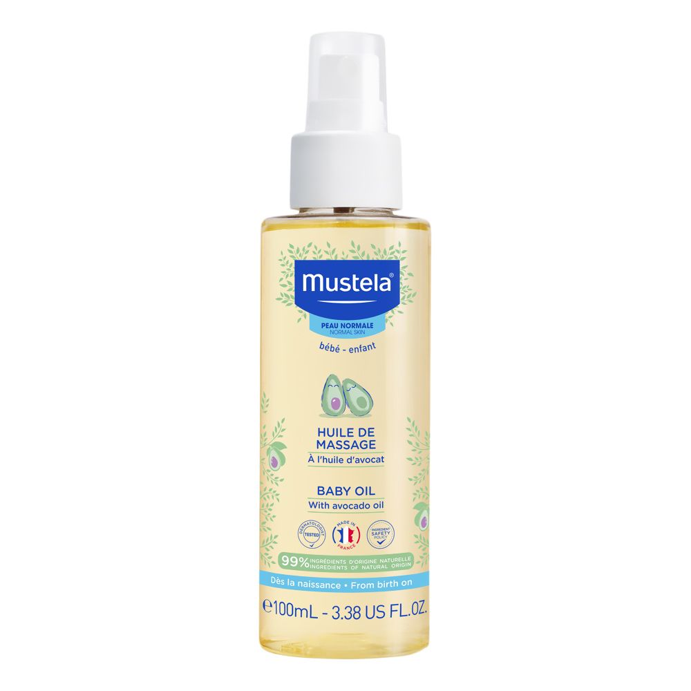 Mustela Avocado Massage Baby Oil, 100 Ml