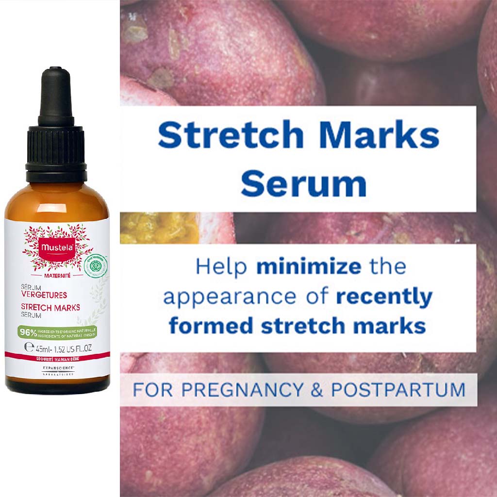Mustela, Maternity Stretch Marks Serum, Intensive serum to prevent stretch marks, 45ml