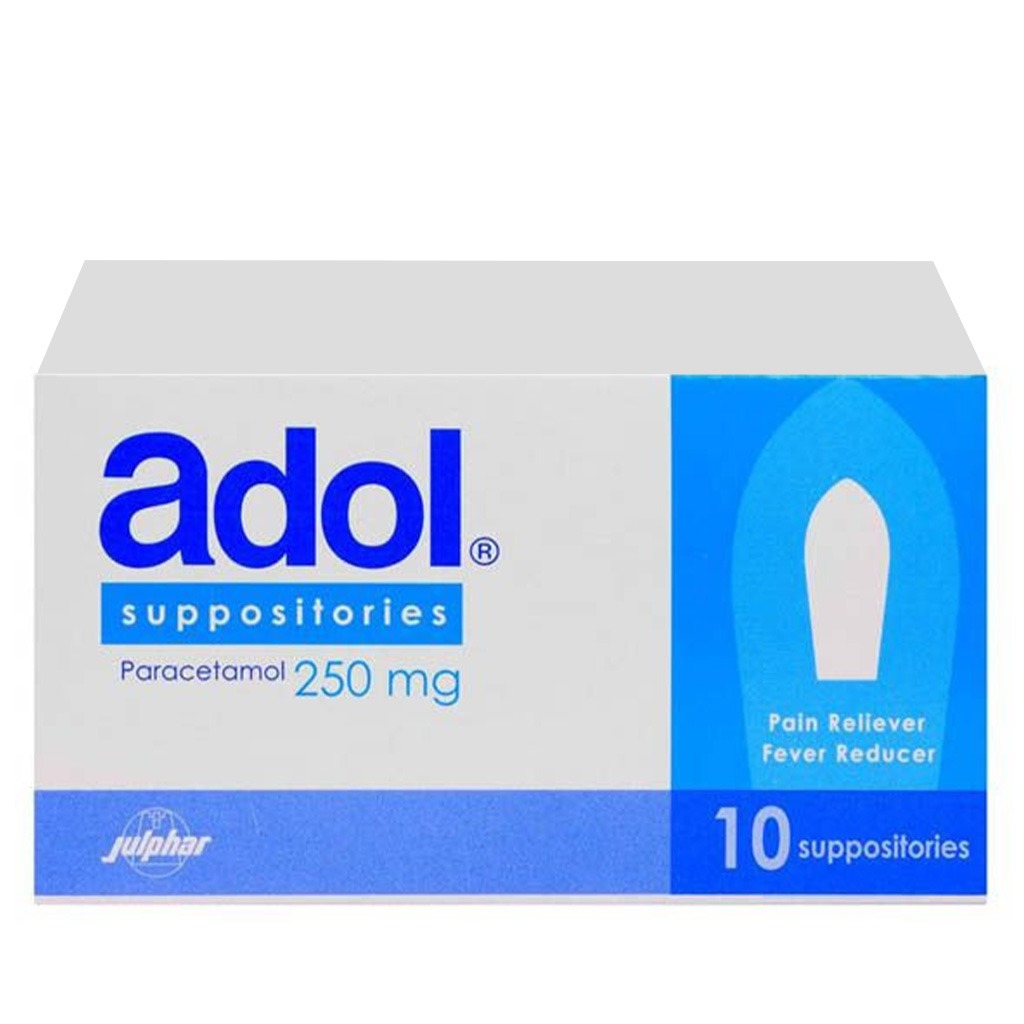 Adol 250 Mg Suppositories,  Pack Of 10'S