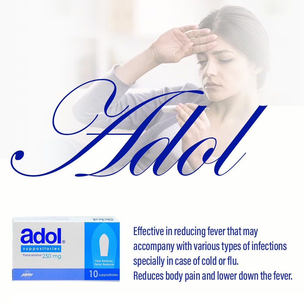 Adol 250 Mg Suppositories,  Pack Of 10'S