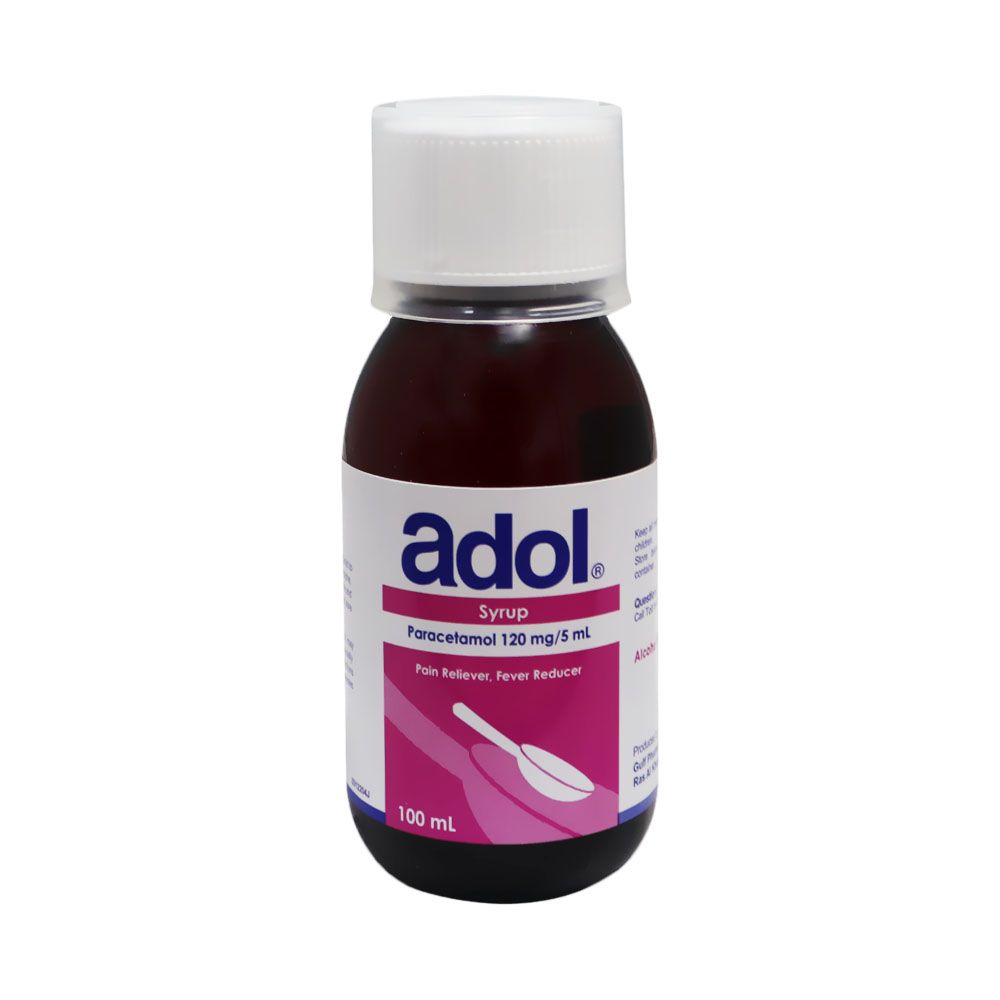 Adol, Syrup, Pain relief and fever reducer for children, 100 ml