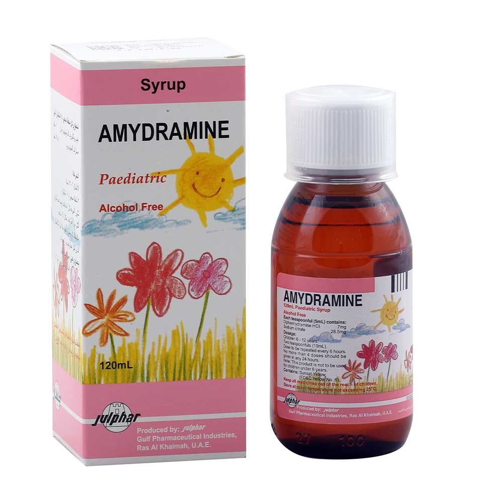 Amydramine, Pediatric Syrup, Cough relief syrup for children with soothing formula, 120ml