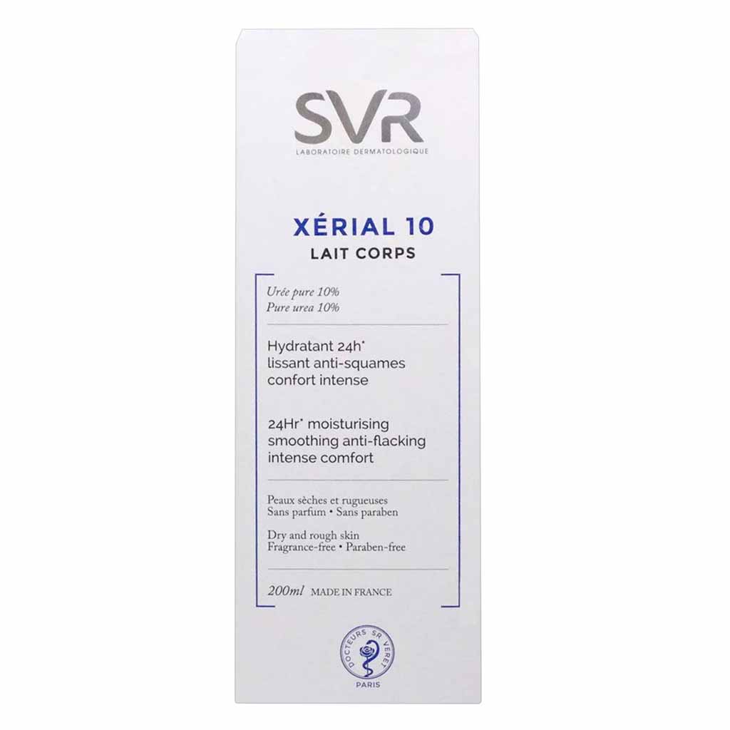 SVR, Xerial 10 Milk Moisturizer Body Milk, Intensive moisturizing body milk for dry skin, 200 ml