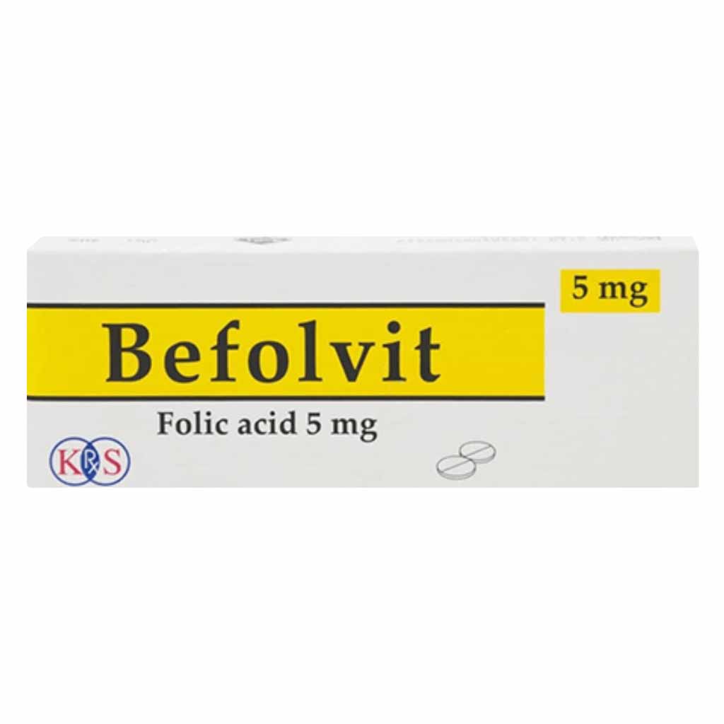 Befolvit, 5mg tablets, Vitamin B complex supplement for energy and metabolism, 30 tablets
