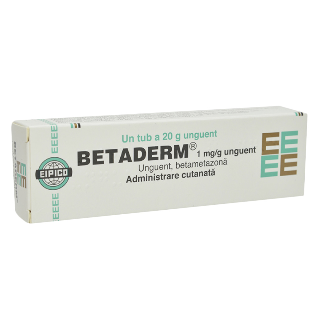 Eipico, Betaderm Ointment 0.1% Cream, Anti-inflammatory cream for skin conditions, 20g