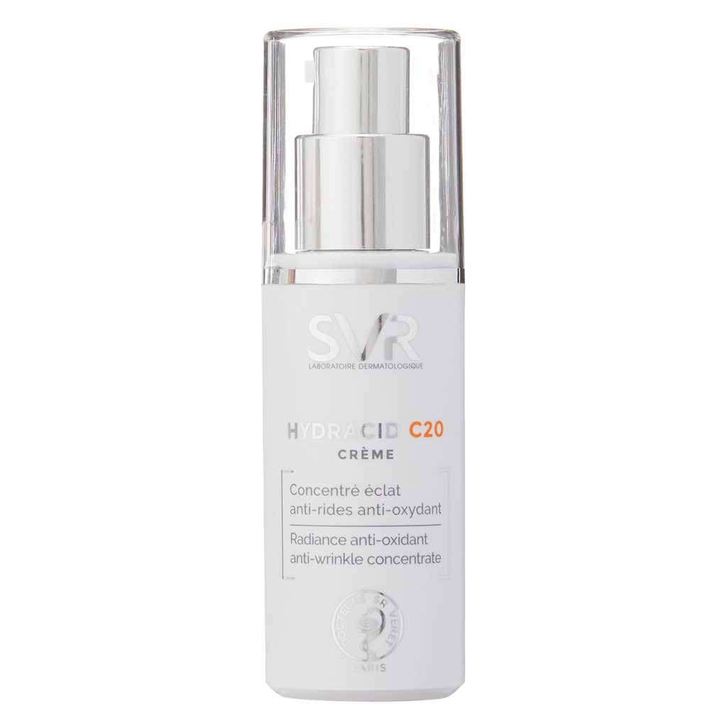 SVR, Hydracid C20 Vitamin-C 20% Anti Wrinkle Cream, Vitamin C cream for anti-aging and brightening, 30 ml