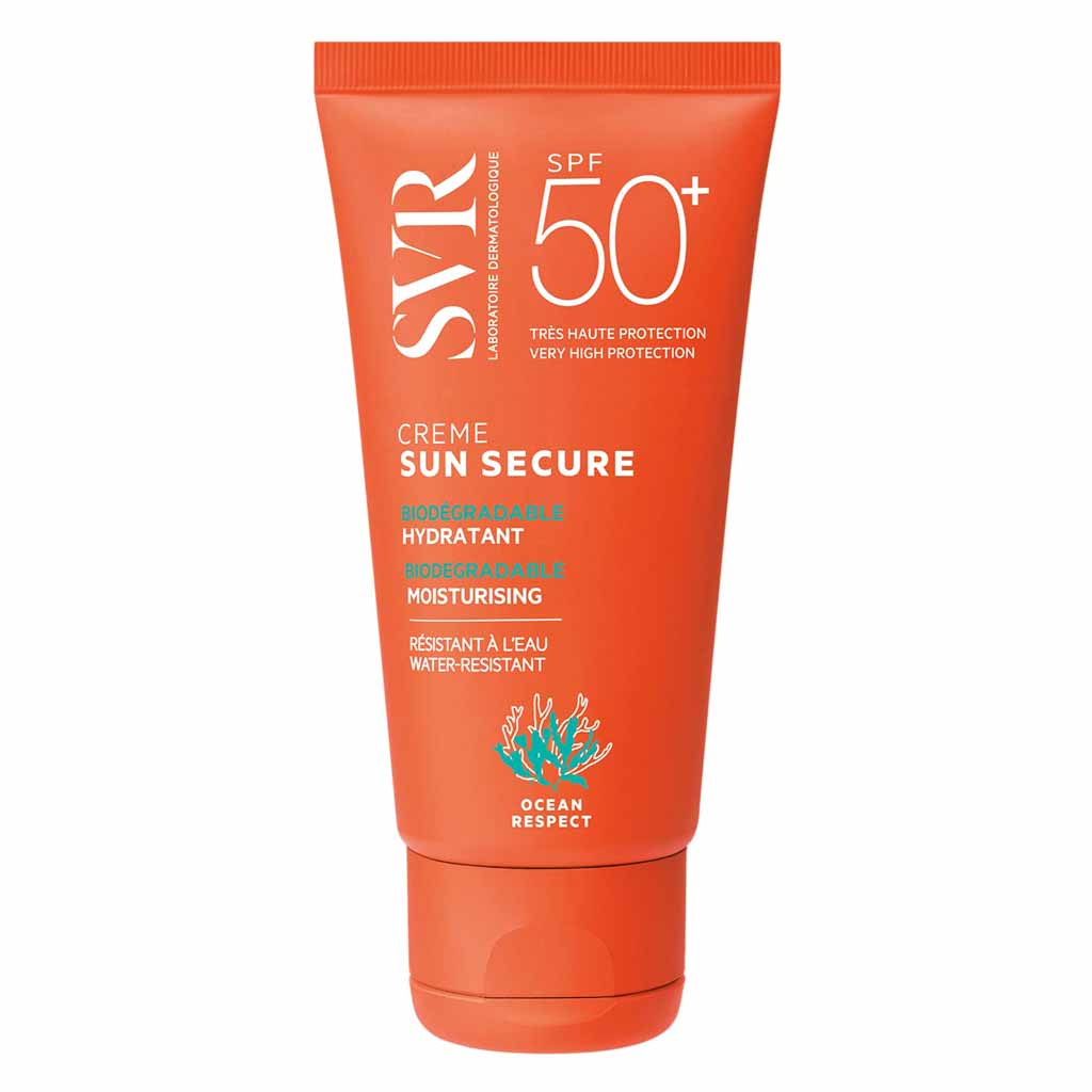 SVR, Sun Secure Moisturising Cream SPF 50, High protection moisturizing cream for sensitive skin, 50 ml