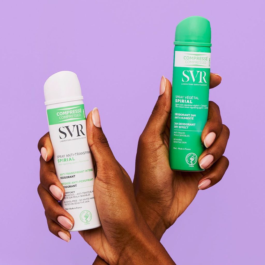 SVR, Spirial Anti-Transpirant Deodorant Spray, Long-lasting deodorant spray for sweat and odor control, 75ml