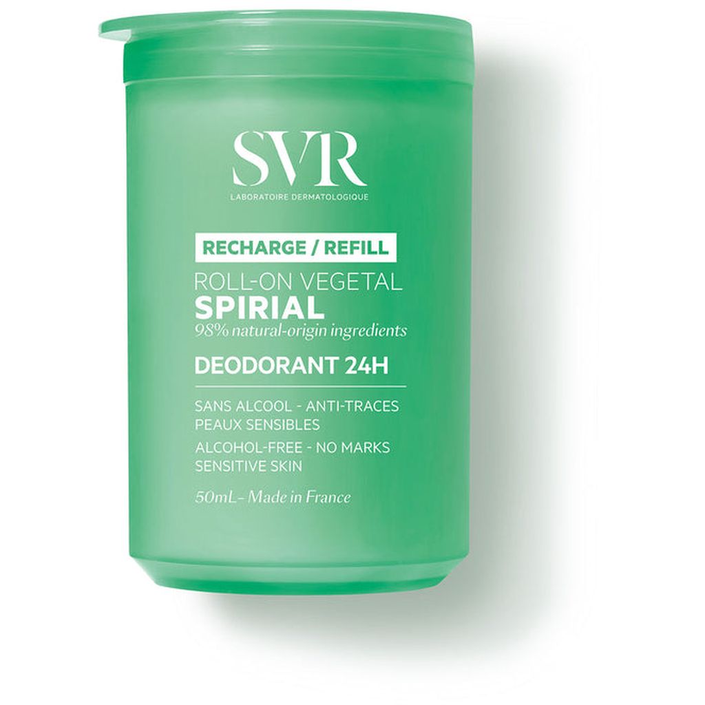 SVR, Spirial Vegetal Deodorant Roll-On, Natural deodorant with plant extracts, 50 ml
