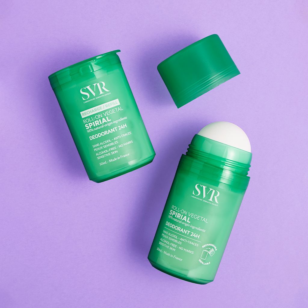 SVR, Spirial Vegetal Deodorant Roll-On, Natural deodorant with plant extracts, 50 ml