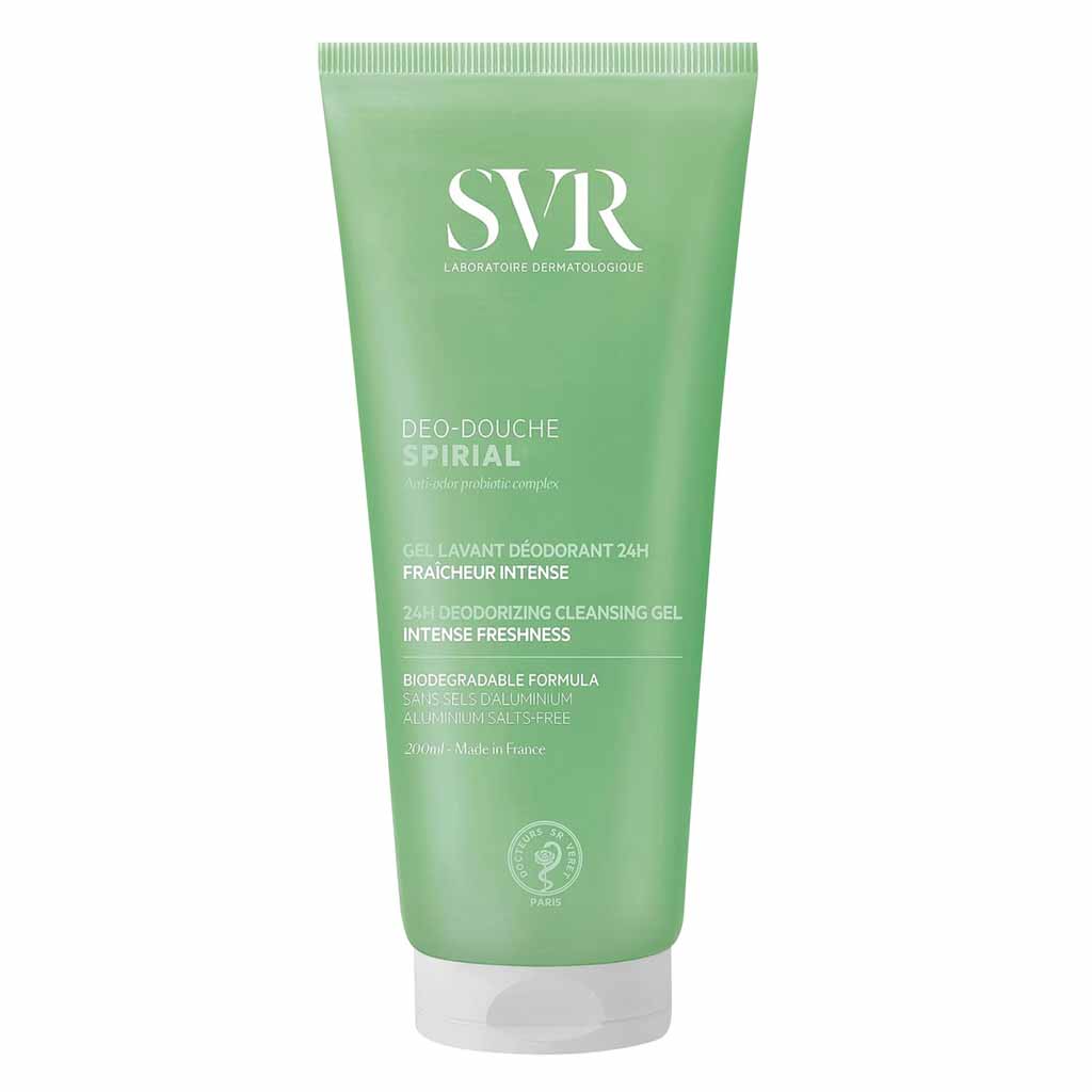 SVR, Spirial Deodorant-Douche Shower Gel, Refreshing shower gel with deodorant effect, 200ml