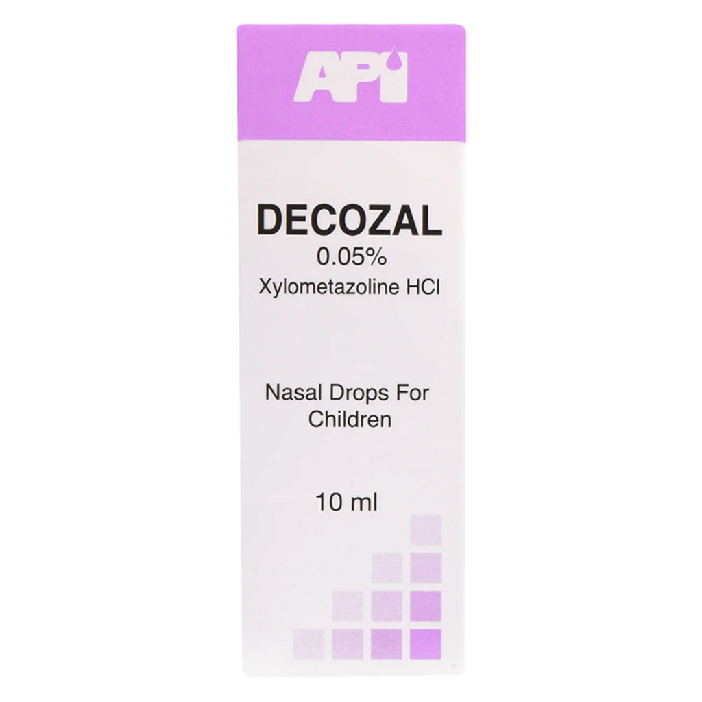 Decozal, 0.05% child nasal drops, Gentle nasal drops for children congestion relief, 10 ml