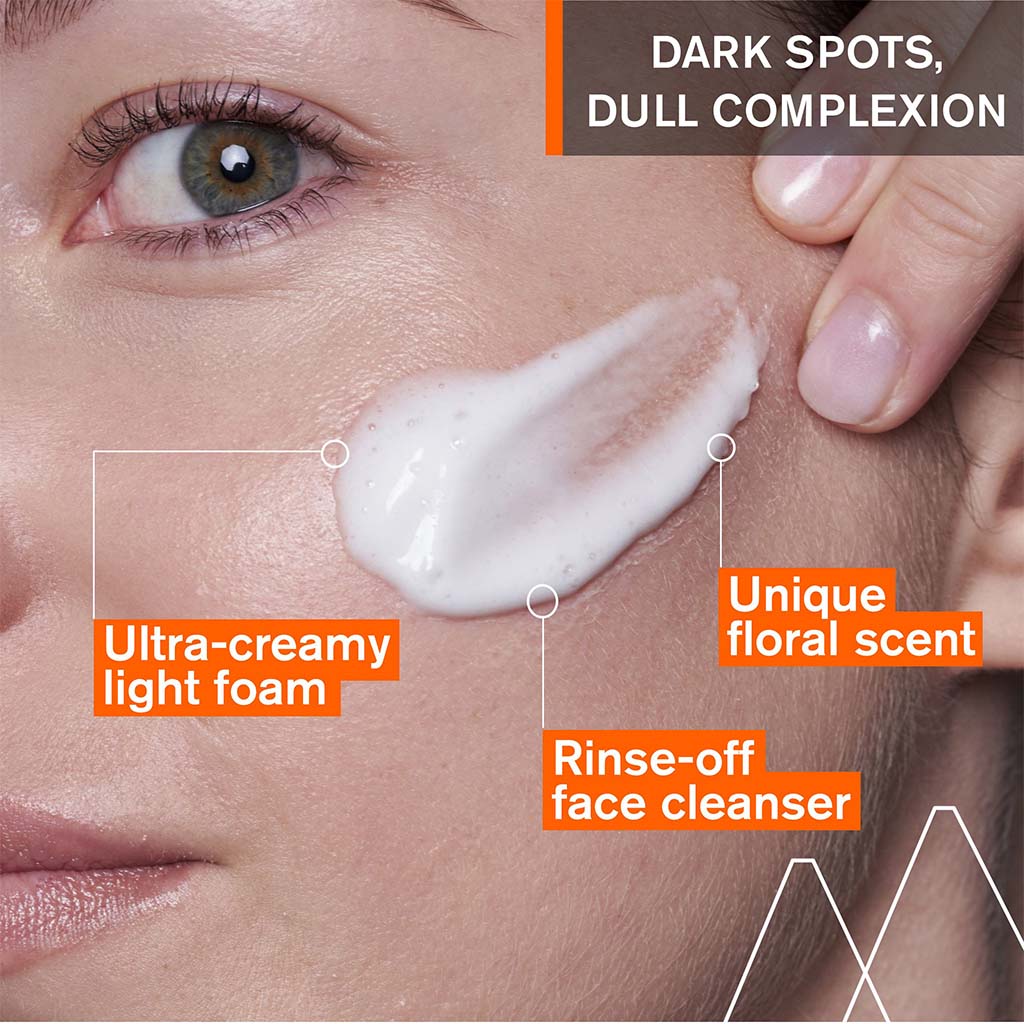 Uriage, Depiderm White Mousse Lightening Cleansing Foam, Brightening cleansing foam for uneven skin tone, 100ml