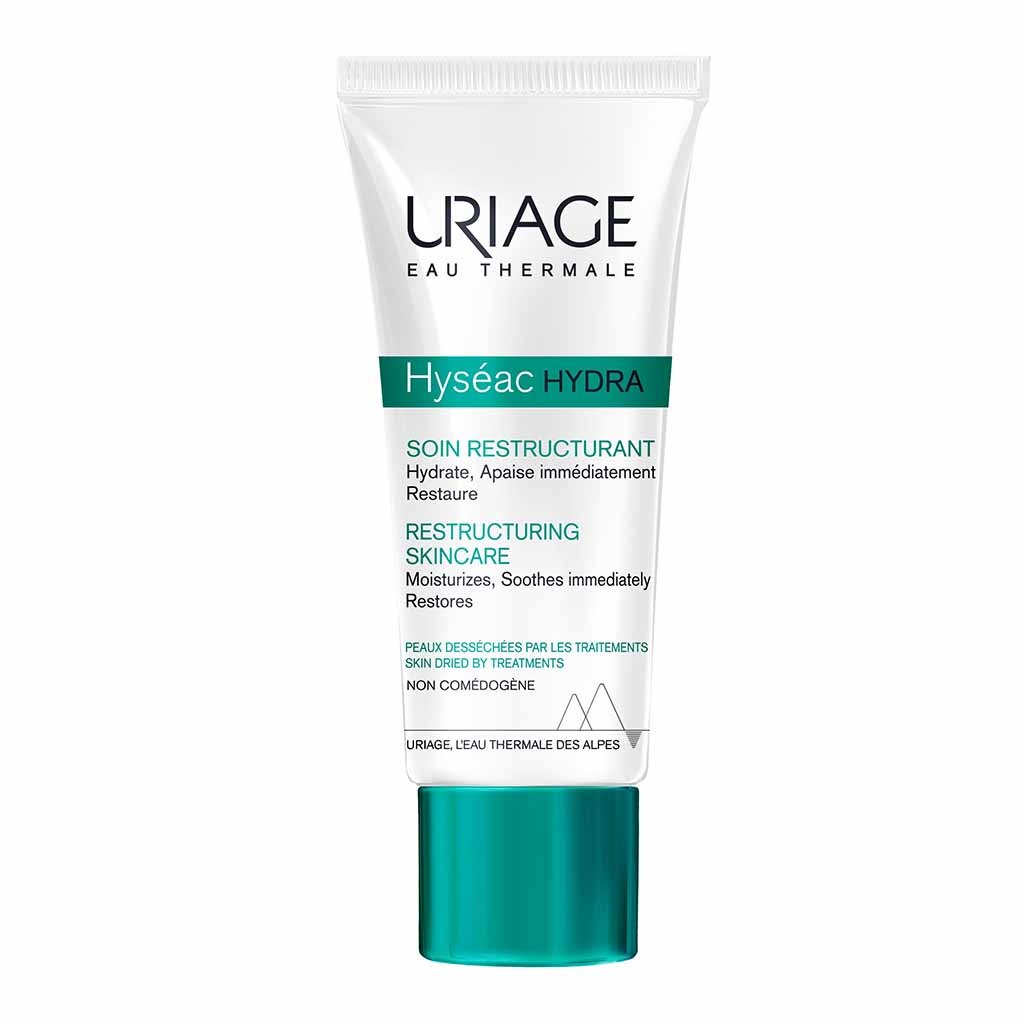 Uriage, Hyseac Hydra restructuring oil-free cream, Hydrating oil-free cream for dry sensitive skin, 40 ml
